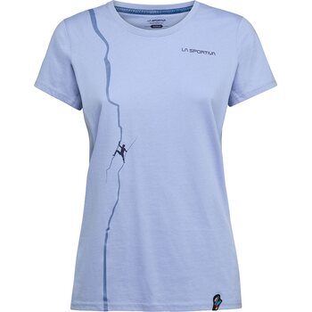 La Sportiva Route T-Shirt Womens, Stone-Blue, M