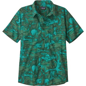 Patagonia Go To Shirt Mens, Cliffs and Waves: Conifer Green, M