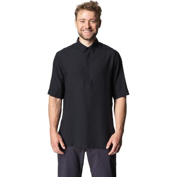 Houdini Tree Polo Shirt Mens, True Black Light, S