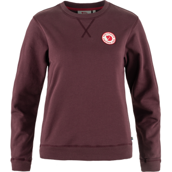 Fjällräven 1960 Logo Badge Sweater Womens, Port (357), S