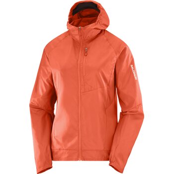 Salomon Bonatti Cross Wind Jacket Womens, Cherry Tomato, S