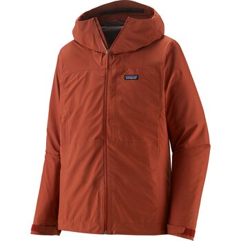 Patagonia Boulder Fork Rain Jacket Mens, Burnished Red, S