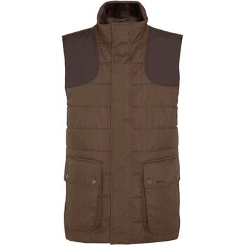 Barbour Bradford Tattersall Gilet Mens, Dark Sand, S