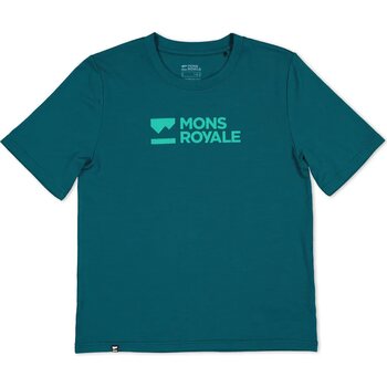 Mons Royale Icon Relaxed Tee Womens, Evergreen, S