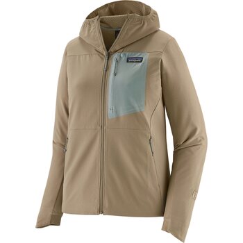 Patagonia R1 CrossStrata Hoody Womens, Seabird Grey, L