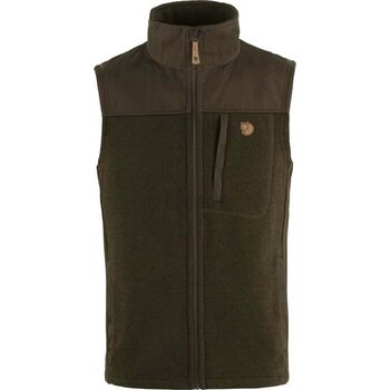 Fjällräven Buck Fleece Vest Mens, Dark Olive (633), L