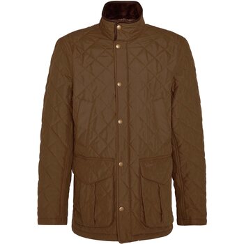 Barbour Lydford Tattersall Quilted Jacket Mens, Dark Sand, M