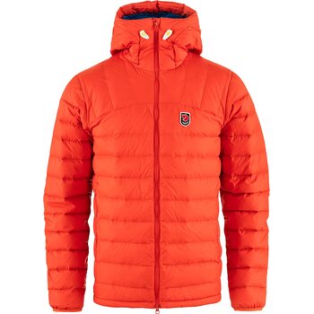 Fjällräven Expedition Pack Down Hoodie Mens, Flame Orange / UN Blue (214-525), M