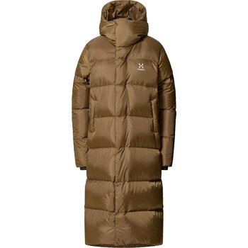 Haglöfs Long Down Parka Womens, Teak Brown, S