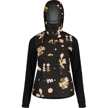 Maloja SennesM. Printed Hybrid Softshell Jacket Womens, Deep Black Flora, M