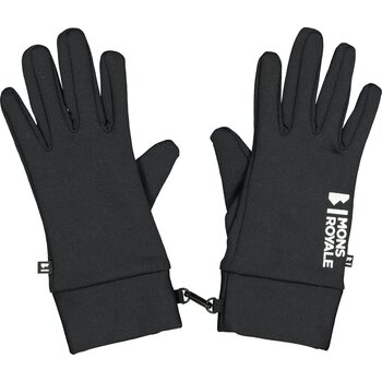 Mons Royale Elevation Merino Fleece Gloves, Black, S