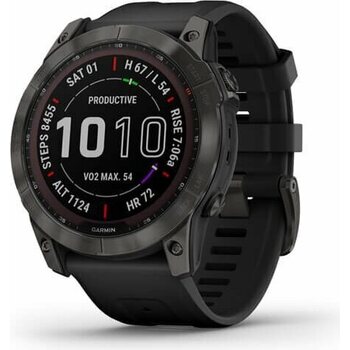 Garmin Fenix 7X Sapphire Solar (Demo), Carbon Gray DLC Ti w/Black