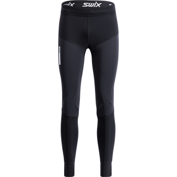 Swix Roadline Warmer Tights Mens, Black, L