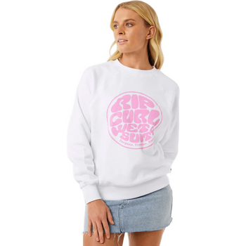 Rip Curl SG Graphic Fleece Crew Womens, White, S