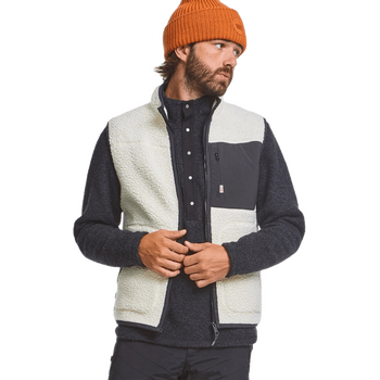 Varg Ön Fatwool Vest Mens, Off White, S