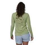 Patagonia Long-Sleeved Cap Cool Daily Graphic Shirt - Waters Womens