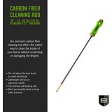 Breakthrough Carbon Fiber Cleaning Rod with Rotating, Ergonomic Aluminum Handle (5mm) - 39" / 100 cm length