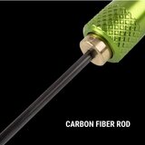 Breakthrough Carbon Fiber Cleaning Rod with Rotating, Ergonomic Aluminum Handle (7mm) - 45" length