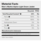 Rab Mythic Alpine Light Jacket Mens