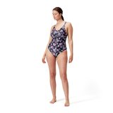 Speedo Shaping Printed Strappy 1 Piece Womens