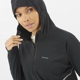 Salomon Sense Aero Hybrid Half Zip Hood Jacket Womens