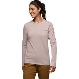 Black Diamond Heritage Wordmark LS Tee Womens