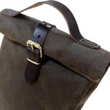 Bushcraft Spain Oilskin Canvas and Leather Lunch Bag