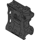 Spuhr RDF-20291K Aimpoint T-2 Magnifier Mount H74mm/2.91" PIC