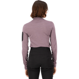 Mons Royale Diversion Merino Mock Neck Long Sleeve Womens