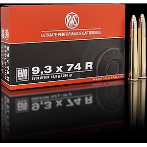 RWS 9,3x74R EVO 18,8g / 290grs 20pcs