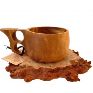 E. Koivumaa Big wooden cup, 2 holes