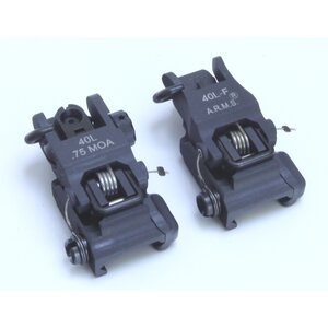 ARMS Low Profile Flip Up Rear Sight & Folding Front Sight
