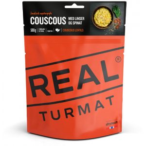 Real Turmat Couscousia linsseillä ja pinaatilla