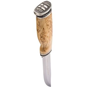 Marttiini Finland 100 Knife, Silver with wooden box