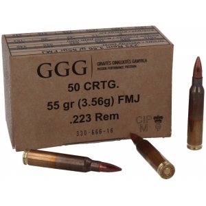 GGG .223 Rem Nato 3,56g FMJ 50 kpl
