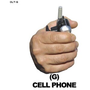 Law Enforcement Targets Cell Phone Hand Overlay