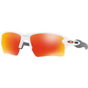 Oakley Flak 2.0 XL, Polished White w/ Prizm Ruby