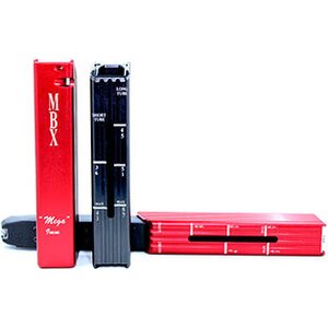 MBX 6" Mega Basepad, 28 coil spring Glock Mags, Red