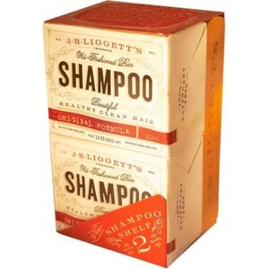 J.R. Liggett Wooden Shampoo Shelf w/ 2 Original Bars