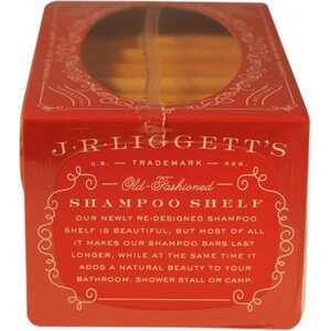J.R. Liggett Wooden Shampoo Shelf w/ 2 Original Bars
