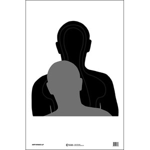 Law Enforcement Targets US Army Low Percentage Shot Target - All Weather Resistant Target On Heavy Paper