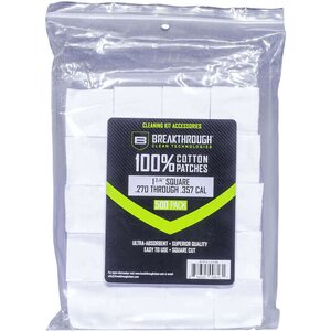 Breakthrough Square Cotton Patches - 1-3/4" x 1-3/4" - 500pcs / Pack with Plastic Tray