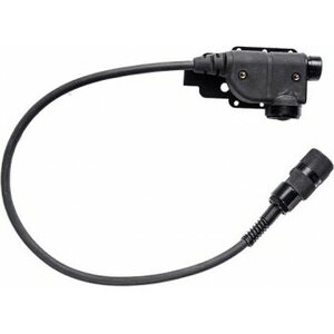 Silynx U94 Chest PTT Nexus Female to 6 Pin Connector, 18" Length, Straight Cable, Black