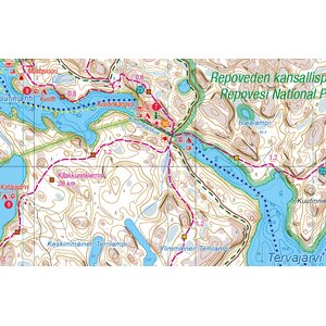 Repovesi Mäntyharju 1:15 000 / 1:40 000, vedenkestävä ulkoilukartta ja opas 2021