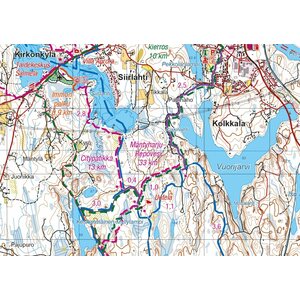 Repovesi Mäntyharju 1:15 000 / 1:40 000, vedenkestävä ulkoilukartta ja opas 2021