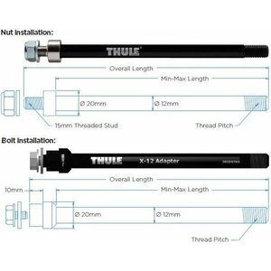 Thule Thru Axle Syntace 217 - 229 mm (M12 x 1.0)
