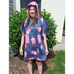 BornToSwim Changing Robe Poncho Towel With Hood Kids