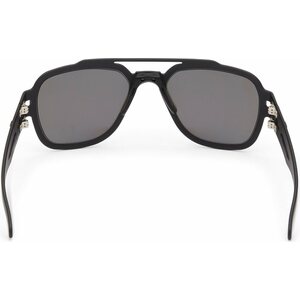 Gatorz Stark Matte Blackout with Smoked Polarized w/ Blue Mirror Lens