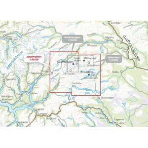 Calazo Jotunheimen-tunturikartta 1:50.000, 2019