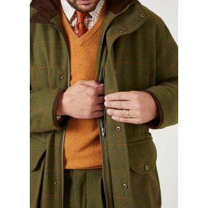 Alan Paine Combrook Waterproof Tweed Shooting Coat Mens